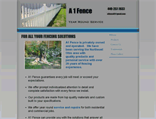 Tablet Screenshot of a1fence01.com